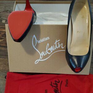 Authentic Vintage Christian Louboutin Peep Toe Pumps- 120mm (4.7") Stiletto Heel